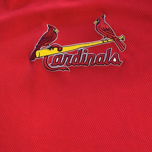 Majestic St Louis Cardinals Stitched on Logos Jersey Large - Picture 2 of 9